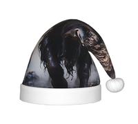 WZYCWB Chapeaux de Noël à motif bison d'Amérique du Nord pour enfants, chapeaux pointus mignons, décorations de fête de Noël et cadeaux pour réunions de famille