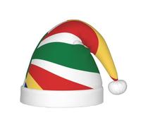 WZYCWB Chapeaux de Noël à motif drapeau des Seychelles pour enfants, jolis chapeaux pointus, décorations de fête de Noël et cadeaux pour réunions de famille