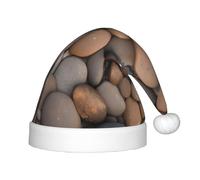 WZYCWB Chapeaux de Noël à motifs de galets sur la plage pour enfants, jolis chapeaux pointus, décorations de fête de Noël et cadeaux pour réunions de famille