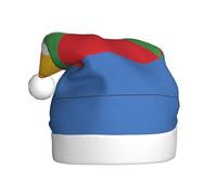 WZYCWB Chapeaux de Père Noël imprimés Drapeau des Comores - Idéal pour le réveillon de Noël, le Nouvel An et les fêtes de fin d'année - Décorations festives