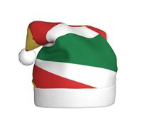WZYCWB Chapeaux de Père Noël imprimés drapeau des Seychelles - Idéal pour le réveillon de Noël, le Nouvel An et les fêtes de fin d'année - Décorations festives