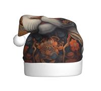 WZYCWB Chapeaux de Père Noël imprimés œil de chat - Idéal pour le réveillon de Noël, le Nouvel An et les fêtes de fin d'année - Décorations festives