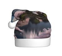 WZYCWB Chapeaux de Père Noël Mont Fuji au début du printemps - Parfait pour le réveillon de Noël, le Nouvel An et les fêtes de fin d'année