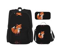 WZYCWB Clever Fox Ensemble sac à dos (3 pièces) - Cartable d'écolier + trousse + sac à déjeuner de grande capacité
