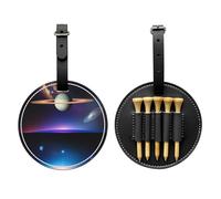 WZYCWB Cosmic Saturn Sac de rangement spécial pour tees de golf avec boucle de suspension, Noir , Taille unique, Valise