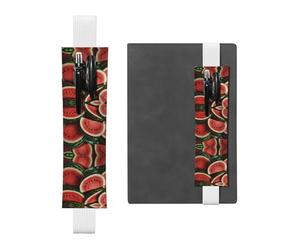 WZYCWB Coupez la pastèque en morceaux, les pochettes à crayons en PVC et les porte-stylos avec bandes élastiques et les marque-pages sont les meilleurs choix de cadeau.