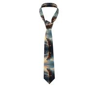 WZYCWB Cravates pour homme imprimées ours polaire en hiver - Accessoires de costume d'affaires, choix de garçons d'honneur et de demoiselles d'honneur pour réunions et célébrations