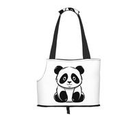WZYCWB Croquis d'un panda Sac de voyage léger pour chats et sac à bandoulière respirant pour petit chien pour un transport facile