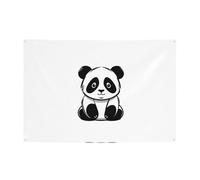 WZYCWB Croquis d'une bannière de fête à motif panda, parfaite pour les anniversaires, les fêtes de Noël, les remises de diplômes et les anniversaires.