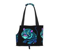 WZYCWB Cyber Tiger Sac à bandoulière pour animal de compagnie Imprimé Circuit léger et respirant Petit sac à bandoulière