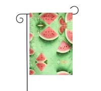 WZYCWB De nombreux drapeaux de jardin en forme de pastèque - 30,5 x 45,7 cm, drapeaux décoratifs de jardin à suspendre