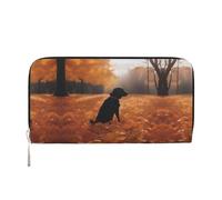 WZYCWB De nombreux sacs à main en cuir avec fermeture éclair et porte-cartes sont parfaits pour les voyages ou un usage quotidien, Feuilles avec des chiens, Taille unique