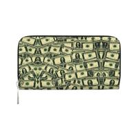 WZYCWB De nombreux sacs à main en cuir avec fermeture éclair et porte-cartes sont parfaits pour les voyages ou un usage quotidien, Beaucoup de dollars de dessins animés, Taille unique