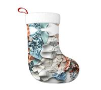 WZYCWB Des fragments de pixels en céramique impriment des chaussettes de Noël, accrochées sur la cheminée de la cheminée, sont parfaites pour contenir des cadeaux et des bonbons.