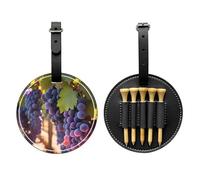 WZYCWB Desert Grapes Sac de rangement pour tees de golf Imprimé spécial - Design portable avec boucle de suspension, Noir , Taille unique, Valise