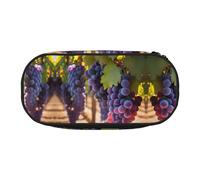 WZYCWB Desert Grapes Trousse à crayons de grande capacité - Boîte de rangement multifonctionnelle, portable et durable pour fournitures de bureau et scolaires, Noir , Taille unique, Trousse de beauté