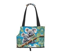 WZYCWB Deux adorables koalas Sac à bandoulière pour animal domestique léger et respirant