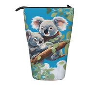 WZYCWB Deux jolis porte-stylos rétractables imprimés koalas adaptés pour une utilisation comme simple trousse de maquillage, portefeuille, etc.