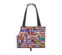 WZYCWB Divers drapeaux Sac de voyage léger pour chats et sac à bandoulière respirant pour petit chien pour un transport facile