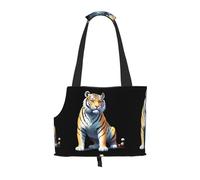 WZYCWB Dotwork Tiger Sac de voyage léger pour chats et sac à bandoulière respirant pour petit chien pour un transport facile