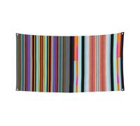 WZYCWB Drapeau à suspendre avec lignes verticales irrégulières pour décoration d'événement, 70 x 35 cm, pour intérieur et extérieur