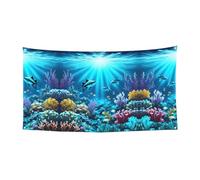 WZYCWB Drapeau à suspendre pour décoration d'événement sous-marin - 70 x 35 cm - Pour intérieur et extérieur