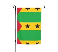 WZYCWB Drapeau de cour 30,5 x 45,7 cm, drapeau décoratif de jardin, patio, balcon, jardin, pelouse, drapeau décoratif de Sao Tomé-et-Principe