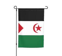 WZYCWB Drapeau de cour 30,5 x 45,7 cm, drapeau décoratif de jardin, terrasse, balcon, jardin, pelouse, drapeau décoratif du Sahara occidental