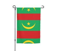WZYCWB Drapeau de cour 30,5 x 45,7 cm, drapeau décoratif de jardin, terrasse, balcon, jardin, pelouse, drapeau décoratif de la Mauritanie
