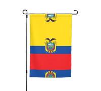 WZYCWB Drapeau de cour 30,5 x 45,7 cm, drapeau décoratif de jardin, terrasse, balcon, jardin, pelouse, drapeau décoratif de l'Équateur