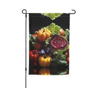 WZYCWB Drapeau de cour 30,5 x 45,7 cm, drapeau décoratif pour jardin, terrasse, balcon, jardin, pelouse, motif chou frais