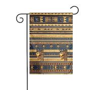 WZYCWB Drapeau de décoration de cour, drapeau de jardin à suspendre 30,5 x 45,7 cm, Noël, Halloween, décoration d'intérieur extérieure imprimée de fresques pharaoniques égyptiennes