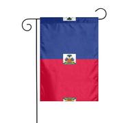 WZYCWB Drapeau de décoration de cour, drapeau de jardin à suspendre, 30,5 x 45,7 cm, Noël, Halloween, décoration extérieure de la maison, drapeau haïtien imprimé