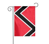 WZYCWB Drapeau de décoration de cour, drapeau de jardin à suspendre 30,5 x 45,7 cm, Noël, Halloween, décoration d'intérieur extérieure drapeau de Trinité-et-Tobago imprimé