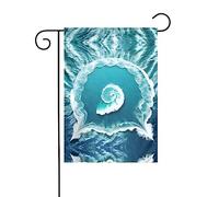 WZYCWB Drapeau de décoration de cour, drapeau de jardin à suspendre 30,5 x 45,7 cm, Noël, Halloween, décoration d'intérieur extérieure imprimé mer d'amour