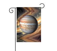 WZYCWB Drapeau de décoration de cour, drapeau de jardin à suspendre, 30,5 x 45,7 cm, Noël, Halloween, décoration d'intérieur extérieure, imprimé paysage de Jupiter