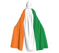 WZYCWB Drapeau de la Côte d'Ivoire Imprimé Adulte Décoration de Fête Cape Halloween Cape à Capuche Unisexe Halloween Carnaval Mascarade Jeu de Rôle