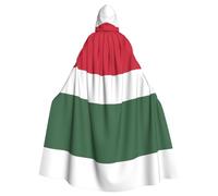 WZYCWB Drapeau de la Hongrie Imprimé Adulte Party Decoration Cape Halloween Cape à Capuche Unisexe Halloween Carnaval Mascarade Jeu de rôle