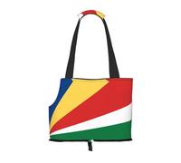 WZYCWB Drapeau des Seychelles Sac de voyage léger pour chats et sac à bandoulière respirant pour petit chien pour un transport facile