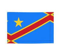 WZYCWB Drapeau du Congo - Bannière imprimée - 119,4 x 180,3 cm - Parfait pour les anniversaires, les vacances, les remises de diplôme et les anniversaires.
