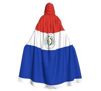 WZYCWB Drapeau du Paraguay Halloween Décoration Cape Adulte Grande Taille Capuche Cape à Capuche Unisexe Cape de Carnaval pour bal masqué Jeu de rôle