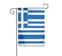WZYCWB Drapeau grec de jardin - 30,5 x 45,7 cm, drapeaux décoratifs de jardin à suspendre
