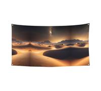 WZYCWB Drapeau imprimé étoiles du désert pour décoration d'événement de fête, 70 x 35 cm, intérieur ou extérieur