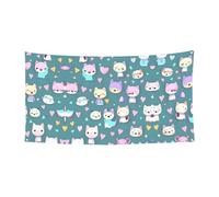 WZYCWB Drapeau imprimé mignon petit renard pour décoration d'événement de fête, 70 x 35, intérieur ou extérieur bannière à suspendre