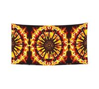 WZYCWB Drapeau imprimé Turning The Flame - Décoration de fête - 70 x 35 cm - Pour intérieur et extérieur
