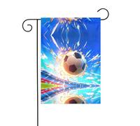WZYCWB Drapeaux de jardin The Flying Soccer Ball - 30,5 x 45,7 cm - Drapeaux décoratifs à suspendre pour jardin