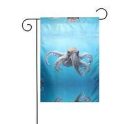 WZYCWB Drapeaux Octopus in the Sea Garden - 30,5 x 45,7 cm - Drapeaux décoratifs à suspendre pour jardin