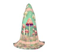 WZYCWB Dream Mushroom L Cape à capuche imprimée pour jeunes, parfaite pour les magiciens et les costumes de jeu de rôle (S-L)