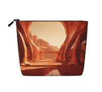 WZYCWB Dune Building Trousse de maquillage à motifs, sac de voyage multifonctionnel, rangement pour les nécessités quotidiennes