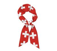 WZYCWB Écharpe à motif drapeau suisse 119,1 x 7,9 cm. Convient pour les déplacements, les rendez-vous et les loisirs